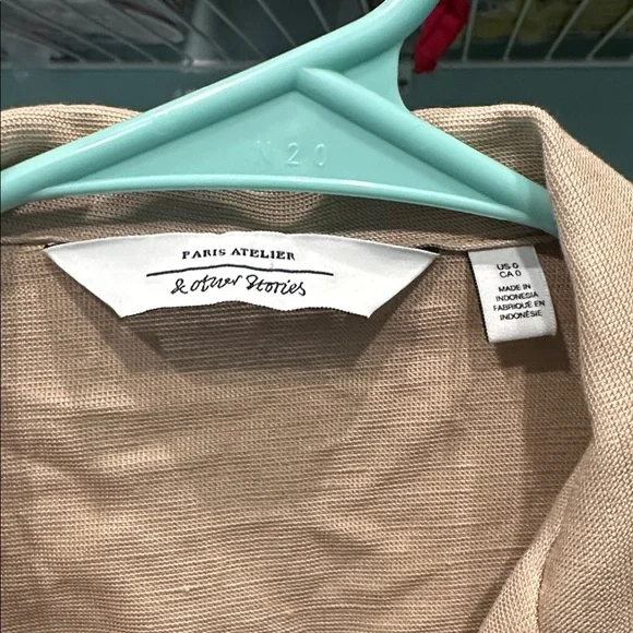 & Other Stories Beige Button-Up romper - Picture 5 of 6